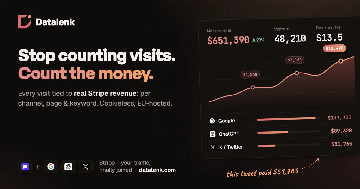 Revenue-first web analytics